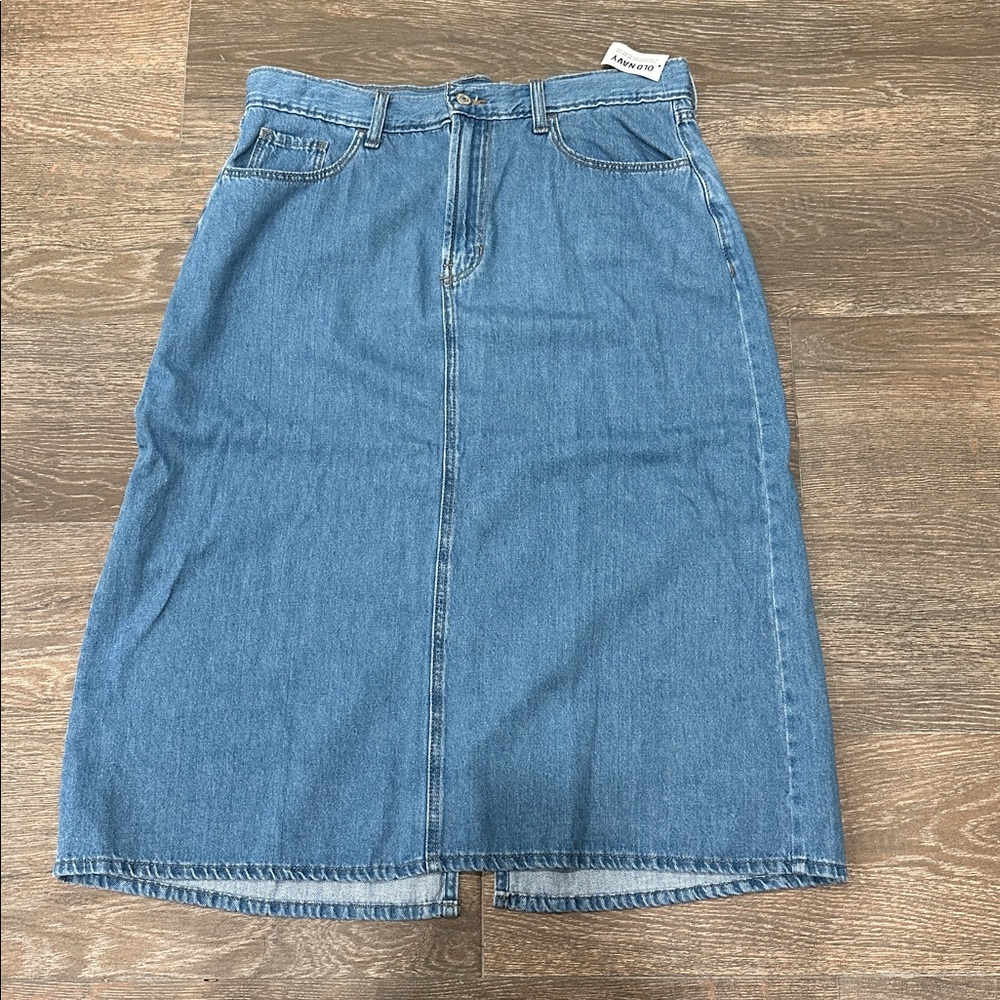 Old Navy Light Blue Denim Skirt